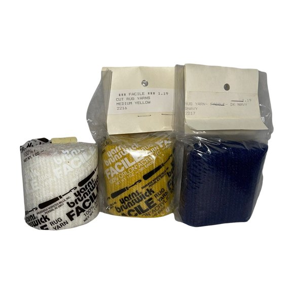 New & Used Yarns Brunswick Facile Rug Yarn 100% Orlon Acrylic Lot Variety - Picture 3 of 5